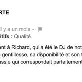 Posté par Lucie sur notre fiche Google - Avis sur Airus Sound