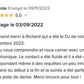 Posté par Mélanie sur Mariage.net - Avis sur Airus Sound